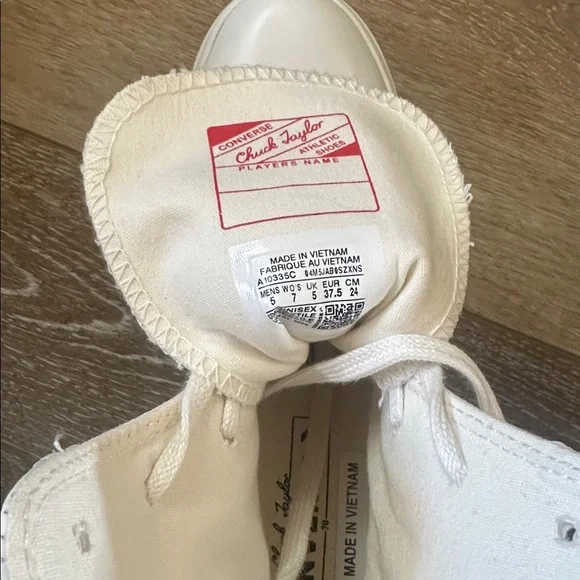 CONVERSE Women’s Chuck 70 DeLuxe Heel Platform Western Embroidery size 7 - Picture 6 of 8